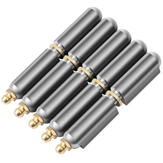 Zonon 5 Pcs 3 Inch BBQ Smoker Bullet Weld on Bullet Hinge Carbon Steel Weldable Barrel Hinges Heavy Duty Weld on Hinge Detachable Gate Door Hinge for Swing Door Trailer Ramp