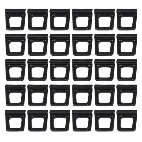 Ypzxola Window Screen Lift Tabs - Hollow, Universal, Black Plastic Pull Tabs (30 Pack)