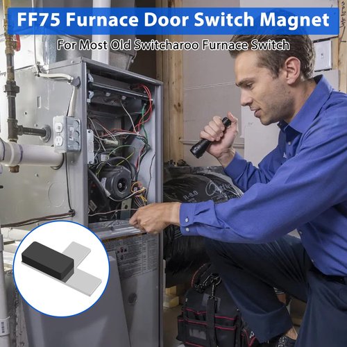 FF75 Furnace Door Switch Magnet Furnace Pressure Switch HVAC Door Switch Magnet for Most Old Pop-up Switcharoo Furnace Switch HVAC Tools