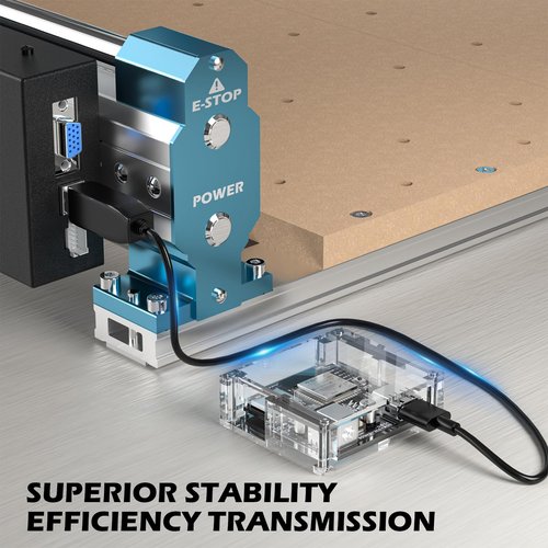 Sain Smart Genmitsu GGW-USB Wireless Wi-Fi Module Kit with USB Port, App G-Code Sending, Remote Control and Monitor CNC Milling Machine Offline Controller for all CNC Machine