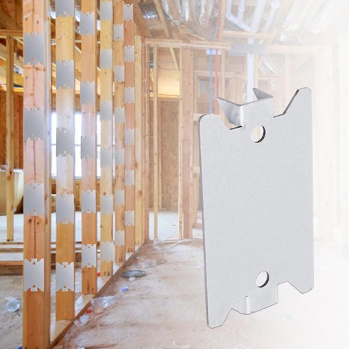 BENLIUDH 20pcs Nail Plates Electrical Cable Protector for Wood Studs, 2.5 X 1.5 Inch Nail Plate for Protection Plumbing and Wiring
