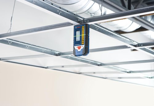 BOSCH LR8 165 ft. Red and Green-Beam Line Laser Receiver, Includes Mounting Bracket, 2 AA Batteries, & Belt Pouch