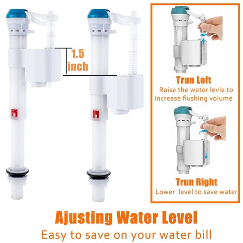For KOHLER GP1083167/GP1138930 Toilet Fill Valve Replacement -Design For Kohler Toilet Tank Parts, Adjustable Toilet Repair Kit Inside Tank,Easy Installation