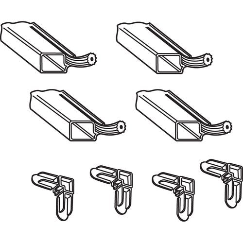 Prime-Line PL 7812 Aluminum Screen Frame Kit, 5/16 inch x 3/4 inch x 36 inch, White, Set of 1