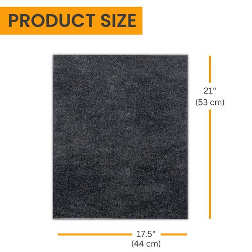 Urinal Mats Non-Slip Non-Adhesive Water Absroption Bathroom, Restaurant, Gym, Restroom Toilet floor Pad for Men and Women Rectangular Shaped Dark Gray Commercial Splash (1 PACK)