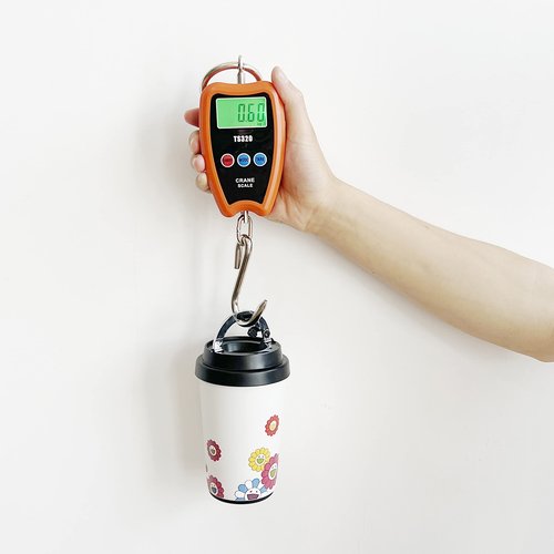 Outmate Digital Crane Scale 300kg/660lbs 200kg/440lbs with LED Handheld Mini Hanging Scale for Garage Farm Hunting Fishing Etc(200kg/Plastic Shell/Orange)