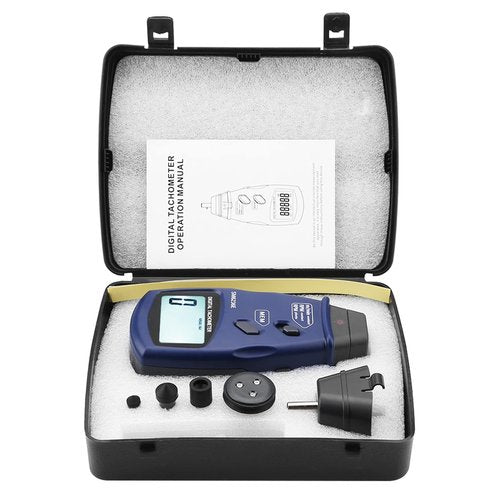 Digital Tachometer DT6236E /Non- Photo Tachometer 5 Digits 18 mm RPM Tach LCD Rotation Meter Tester
