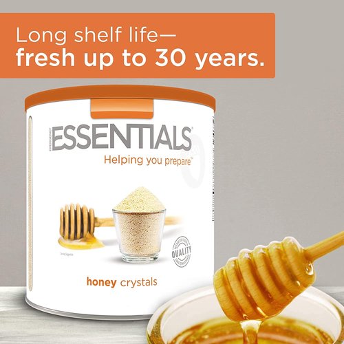 Emergency Essentials, Honey Crystals, Over 3 lbs. of Honey Powder, 30-Year Shelf Life