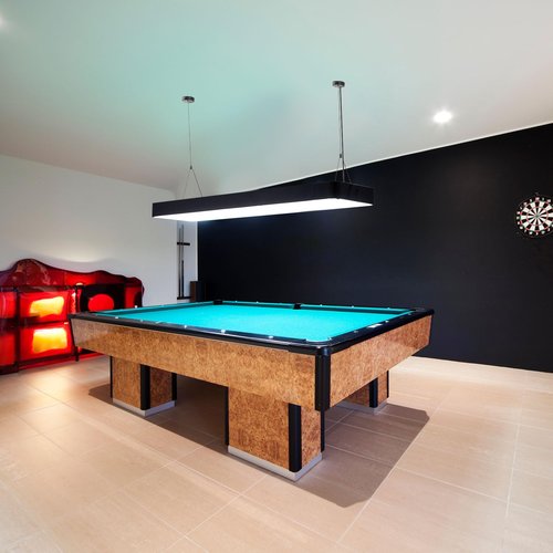 Rossesay LED Billiard Pool Table Light for 7'-8' Billiard Table Hanging Light, 60w LED, 3 Lighting Modes with Remote Control for Game Room Coffee Shop