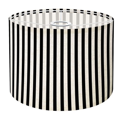 Lamp Shades Striped black white Drum Lampshade for Table Lamps Floor Lamp shade, Replacement Fabric Lampshades Support Spider E26/E27/E14/11MM Base
