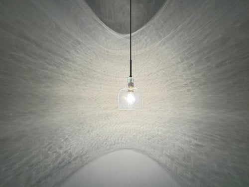 3 Pack 1 Light Indoor Hanging Kitchen Island Pendant Ceiling Light 6.1" Clear Seeded Glass Fixture,Brushed Bronze Finish for Farmhouse Over Sink Bedroom Hallway