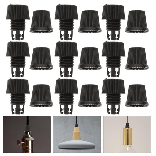 DOITOOL 100sets Strain Relief Cord Connectors Cable Glands for Pendant Lights Easy Installation Heat Resistant Wire Strain Relief Clamps for Ceiling and Retro Lighting