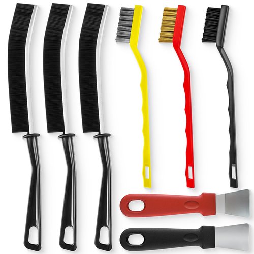 Crevice Cleaning Brush, Hard Bristle Crevice Cleaning Brush, Cleaning Brushes for Household Use, Kitchen Scrub Brushes for Cleaning,Laundry Room Organization, Grout Brush, Bathroom Cleaning Supplies