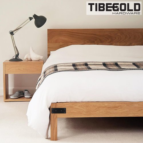 TIBEGOLD Mending Plate, Black Metal Flat Straight Brace Bracket, Double-Wide Metal Plate, Joining Plate for Wood Furniture Fence Fastening with Screws in 2 Different Lengths (30x70mm, 10 Pack)