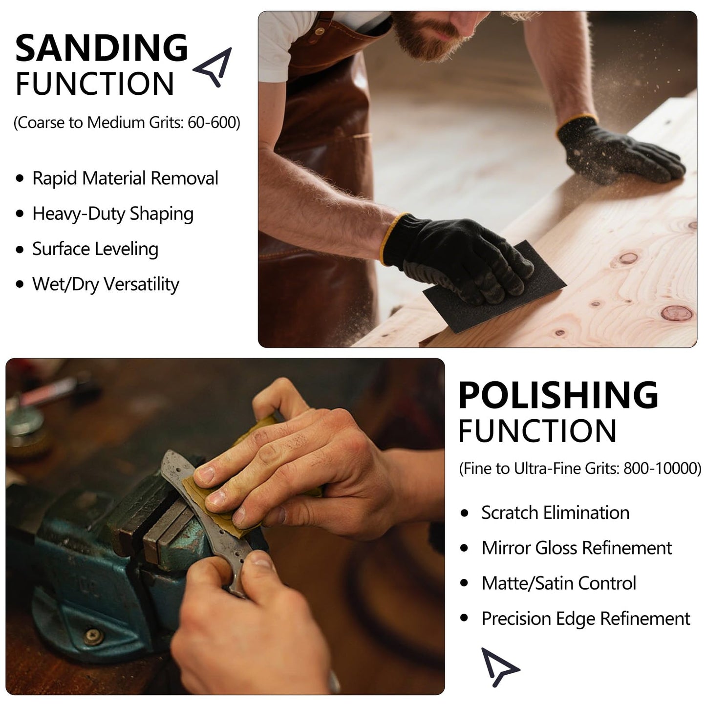 Sandpaper 100 Grit, Wet Dry Sanding Sheets 9 x 3.6 Inch for Wood Furniture Finishing, Metal Sanding and Automotive Polishing,21 -Sheet