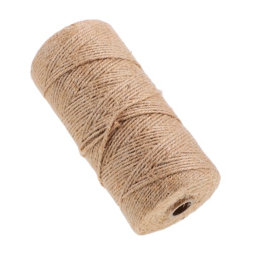 Angoily 1 Roll Natural Jute Twine for Crafts Gardening Decoration Durable String for Wrapping Macrame Projects Floral Arrangements Material