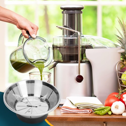 Drkerr BR-1 Mesh Filter Basket Compatible with Models JE95XL, JE98XL, BJE200XL Juicers, without motor coupling, SP0010662 Blender Basket Assembly - Ready to Use Mesh Bowl, Blade and Base