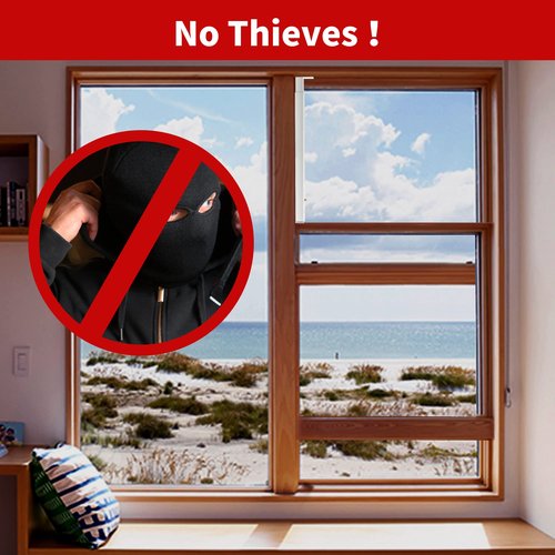 ZhouDaShu Adjustable Window Security Bars (Steel), Window Locks Bars Inside for Prevent Burglary, Window Stoppers for Vertical/Sliding Windows, Window Safety Bars Extends from 16.3-29.3 Inch(2 pcs)