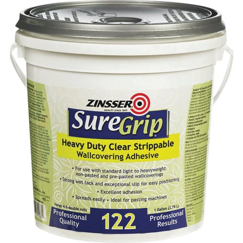 Zinsser 02881 1 Gallon Heavy Duty Clear Strippable Wallcovering Adhesive