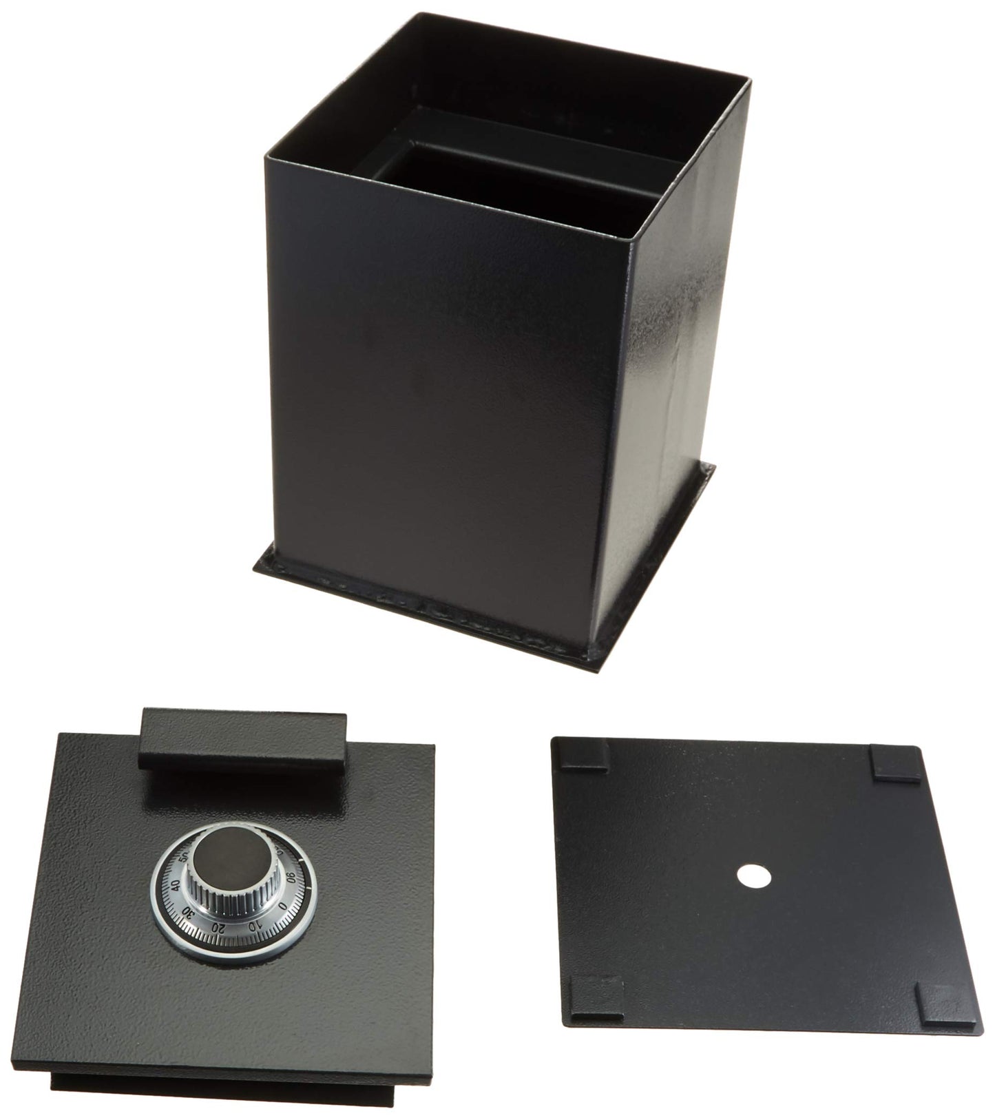 Protex IF-1212C II Floor Safe, under ground safe, LaGard group II combination lock, Sturdy steel cover,Drill resistant carburized hard plate, Powder coat finish