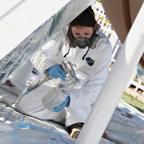 Trimaco DuPont Tyvek Painter's Heavy-Duty Coveralls, White, Medium,14121