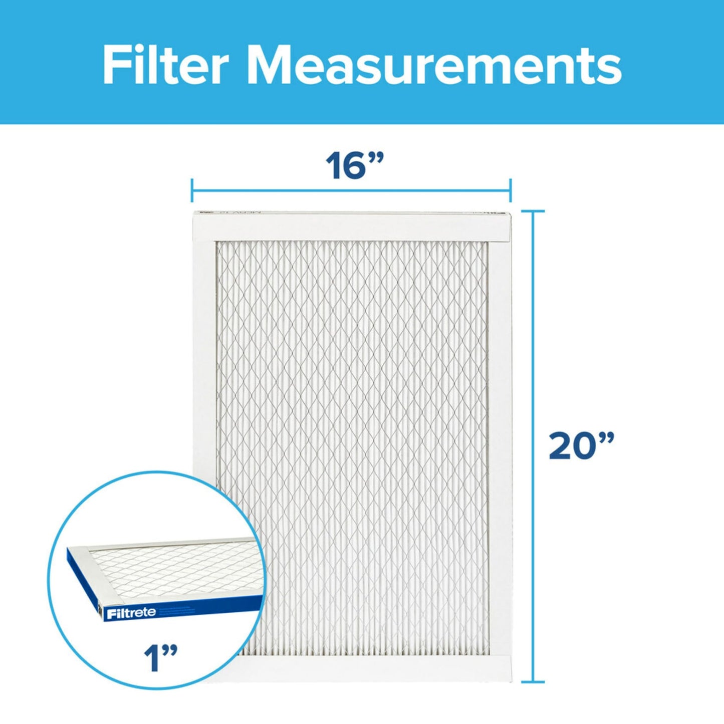 Filtrete 16x20x1 AC Furnace Air Filter, MERV 13, MPR 2200, Elite Allergen, Bacteria & Virus Filter, 3-Month Pleated 1-Inch Electrostatic Air Cleaning Filter, 2-Pack (Actual Size 15.69x19.69x0.78 in)