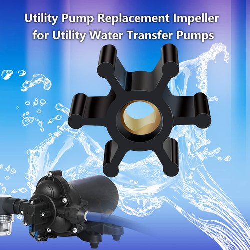 Vanshly,3 Pack Utility Pump Replacement Impeller for Utility Water Transfer Pumps,Water Pump Impeller Compatible with Trupow Model PAS-30 and PDS-30