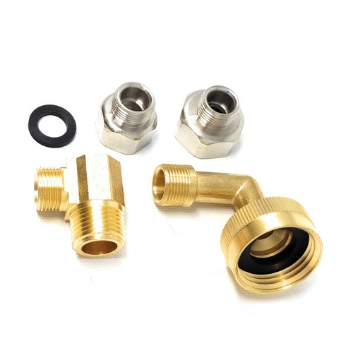 Universal Dishwasher Installation Kit with 6' Connector and Power Cord, Stainless Steel