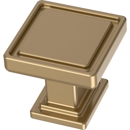 FRANKLIN BRASS Recessed Square (10-Pack) Cabinet Knobs | Champagne Bronze Handles for Dresser Furniture Drawers/Kitchen/Door/Bathroom | 1" P49575C-CZ-B
