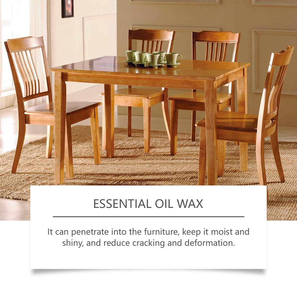 Beeswax Spray Furniture Polish, Used to for Kitchen Living Room Floors Wood Furniture Polish and Cleaner Care.(1Pcs)