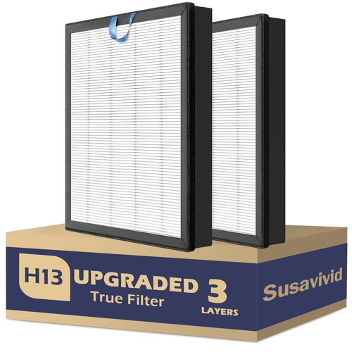 Vital 200S Air Filter Replacement for Vital 200S and 200S-P Air Purifier, 3-in-1 H13 True Replacement Filter, Activated Carbon Air Purifier Pre-Filter, 2 PC, White