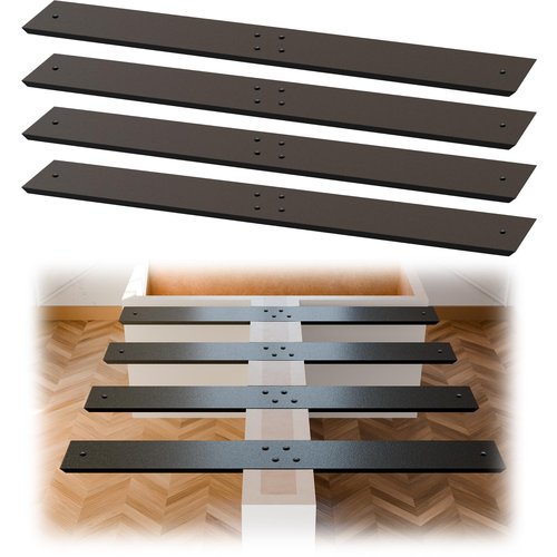 Zonon 4 Pack 20 inch Countertop Support Brackets Hidden Island Flat Wall Support Bracket for Kitchen Outdoor Commercial Spaces DIY Home Renovations Mounting Hardware Included