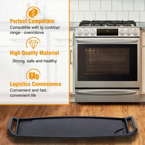 AEB72914208, AEB72914211 Gas Stove Griddle plate Compatible with lg Stove, Range, Cooktop, Oven, etc. Replaces lg Griddle Plate for Gas Range, AEB72914210, AEB72914205, AEB72914206, AEB72914204
