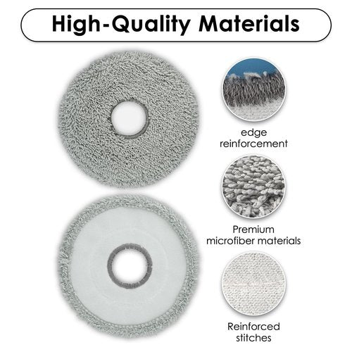 (6 Pack) X50 Ultra Replacement Mop Pads for Dreame X50 Ultra/ X40 Ultra/ X30 Ultra/ L10s Ultra L10s Pro Gen 2 L10s Pro Ultra L10s Plus L40 Ultra Mova P50 Ultra P50 Pro Ultra P10 Pro Ultra Robot Vacuum