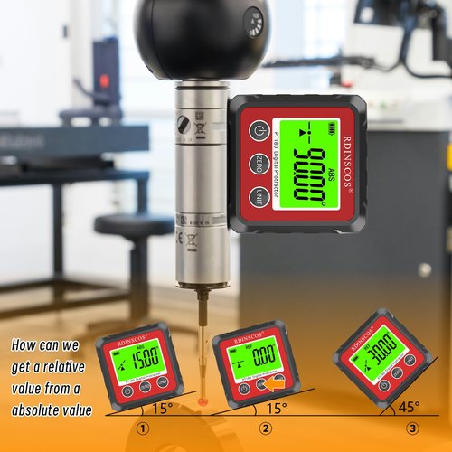 Digital Angle Finder Magnetic Table Saw Angle Finder Tool - Digital Inclinometer -4 of 90 Degree Finder Angle Cube Digital Protractor Bevel Gauge for Woodworking Micro Jig (PT180R)