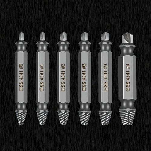 5 PCS Damaged Screw Extractor Set, Stripped Screw Extractor, Easy Removal, Gifts for Men Dad Boyfriend Father Husband
