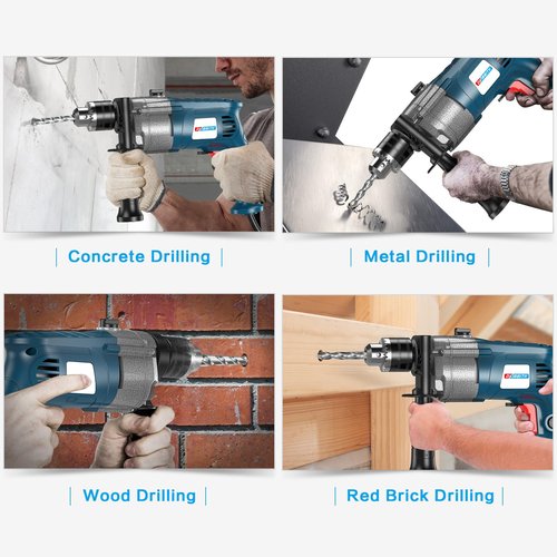 2-Pack SDS Plus Masonry Drill Bits 3/4 Inch x 12 Inch Long Rotary Hammer Drill Bits Carbide Tipped for Concrete Brick Cement Stone Block.