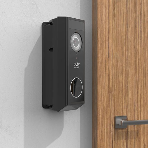 VOMENC Adjustable 0 to 35 Degree Doorbell Angle Mount Compatible with eufy Security Video Doorbell E340 Camera （Black）