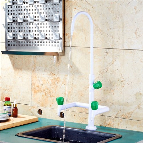 Takuey Copper Deck Mount Laboratory Faucet Water Taps Set Chemistry Lab Faucet