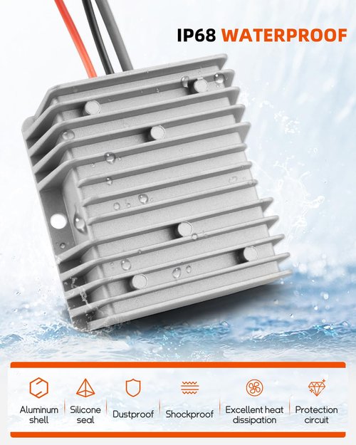 12V to 57V Adapter DC Step Up Converter Fit for Starlink Gen 3 Router, 10-36V Input 57V 4.5A Output, with Step-Up Adapter DC Male Plug Cable