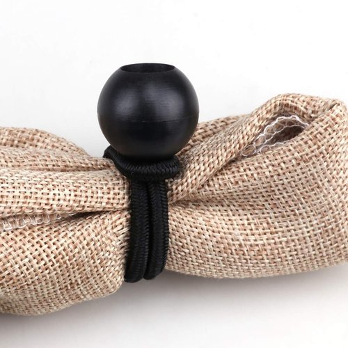 AOPRIE 30 Pack Bungee Balls, Black Ball Bungee Heavy Duty Heavyweight 4 inches Tarp Bungee Cords, Weather Resistant Tie Down Strap 4mm Thickness - for Camping, Tents, Cargo, Holding Wire and Hoses