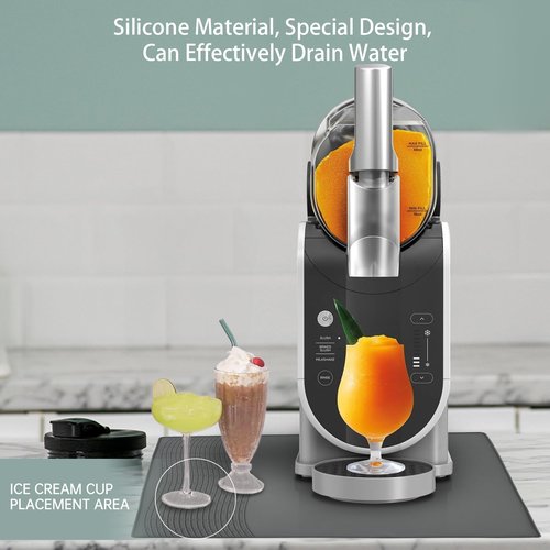 Slushie Machine Mat for Compatible with Ninja FS301C/FS301/FS300/Slushie 72 Oz/CREAMi 24 Oz, Ninja Slushie Accessories,Protect the Countertop, Easy to Clean, Upgrade Your Slushie Experience