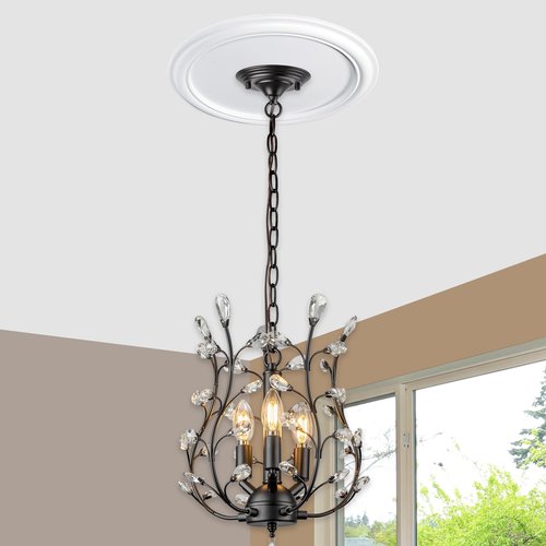 EIFHYT Molded Nylon Ceiling Medallion for Light Fixtures and Ceiling Fans, 16"OD x 4"ID x 3/4"P (Fits Canopies up to 12-3/8") White