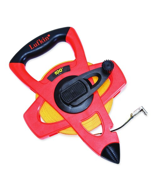 Crescent Lufkin 1/2" x 300' Hi-Viz Orange Fiberglass Tape Measure - FE300,orange/black