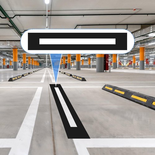 92x4 inch Parking Lot Line Stencil, Black Silicone Foldable Reusable Template,Parking Lot Line Stencil for Painting Parking Lot & Pavement Lines,Marking Stencils for Asphalt Concrete Pavement