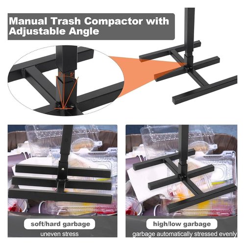 Wastemate Bin Compactor, Trash Squasher, Squash It Trash Compactor, Household Wastemate Wheelie Bin Compactor, Waste Mate Bin Squasher, for Kitchen Garden Restaurant Office (1)