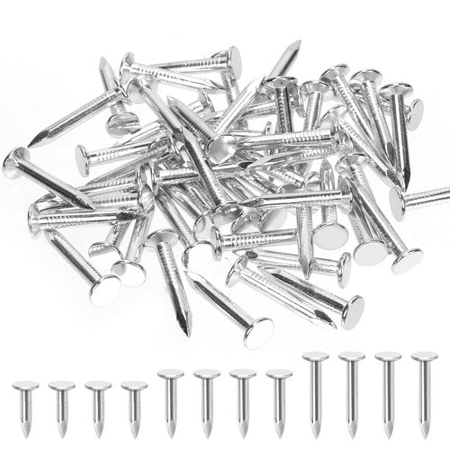 Hilitchi 300Pcs 30mm Galvanized Roofing Felt Nails Roofing Felt Pins Roofing Felt Lacquered Nails Asphalt Nails Used to Fasten Roofing Felt Asphalt Singles Slate Boards ﻿