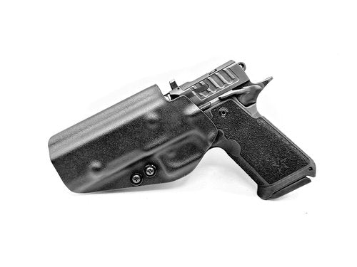 Model 5 Holster for Staccato HD P4, P4.5, Light Bearing OWB, Right & Left Hand (Left Hand - Black - NO Attachment)