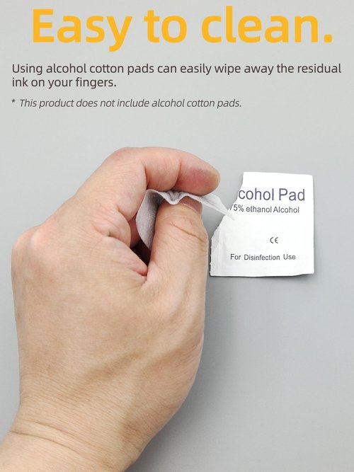 prismite Fingerprint Kit with Large Fingerprint Ink Pad and Fingerprint Cards, Applicable for FD-258
