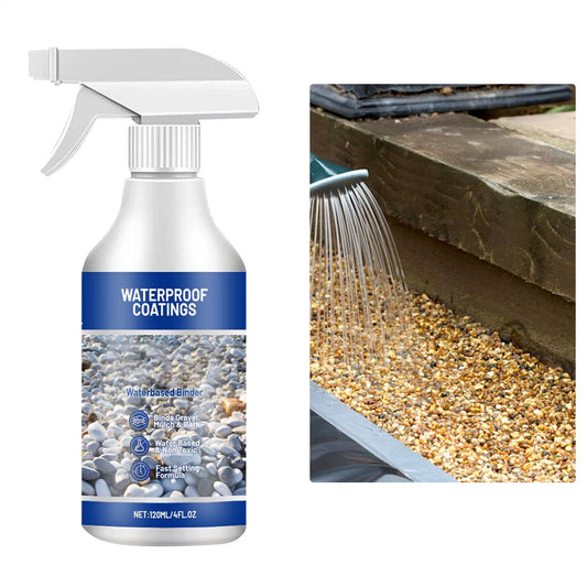 Rock Glue for Pea Gravel - Mulch Glue for Rocks | Sealer Adhesive Stabilizer Waterproof Fast Drying Spray 120ml for Outdoor Yard Playground Patio Backyard